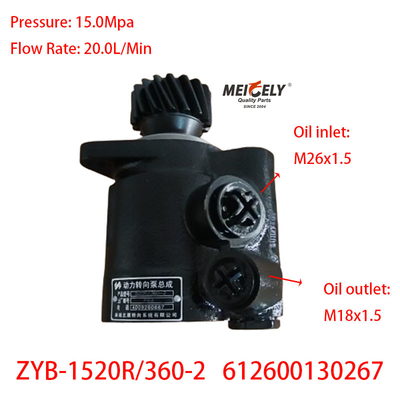 Pompa di sterzo Weichai 612600130267 per camion Chenglong