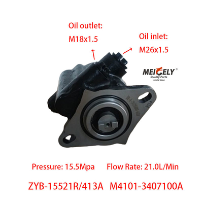 Motore Yuchai 6M M4101-3407100A Pompa di sterzo della serie Yuchai