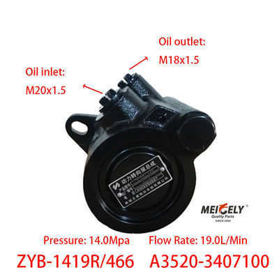 ZYB-1419R/466 Pompa di potenziamento dello sterzo A3520-3407100 Per YC6108ZLQB