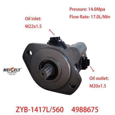 Cummins ISD ISDE 4BT Motore 4988675 Pompa idraulica a sterzo servo