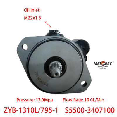 Pompa del servosterzo Yuchai ZYB-1310L/795-1 di serie S5500-3407100