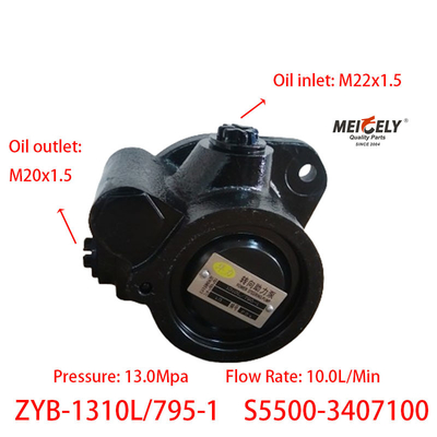 Pompa del servosterzo Yuchai ZYB-1310L/795-1 di serie S5500-3407100