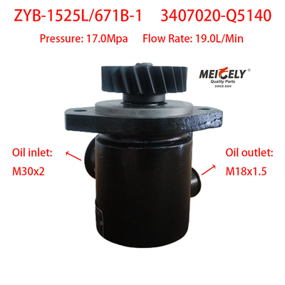 Pompa di sterzo ZYB-1525L/671B-1 Xichai FAW Qingdao 3407020-Q5140