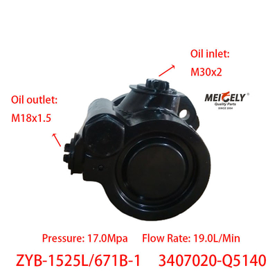 Pompa di sterzo ZYB-1525L/671B-1 Xichai FAW Qingdao 3407020-Q5140