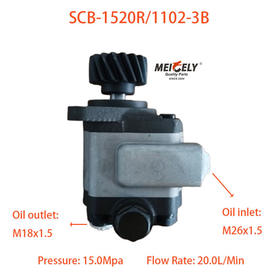 SCB-1520R/1102-3B Pompe di potenziamento dello sterzo per camion Shacman