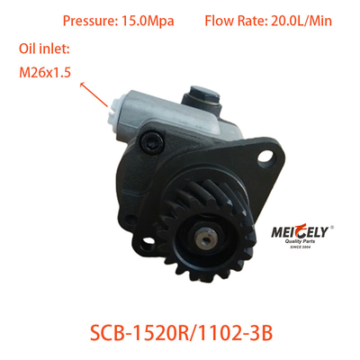 SCB-1520R/1102-3B Pompe di potenziamento dello sterzo per camion Shacman
