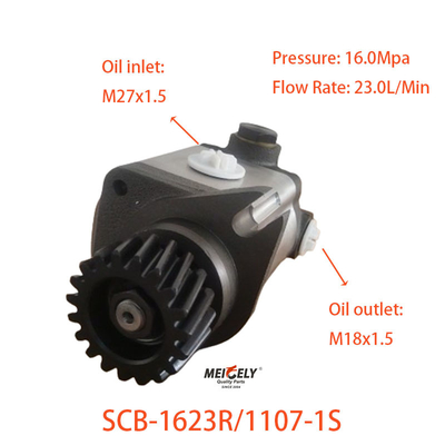 SCB-1623R/1107-1S WD12 Serie 19 Pompa di sterzo a denti per Weichai