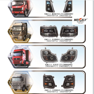 Assemblaggio completo di lampade a LED per camion leggero Howo Tianlong Qijian