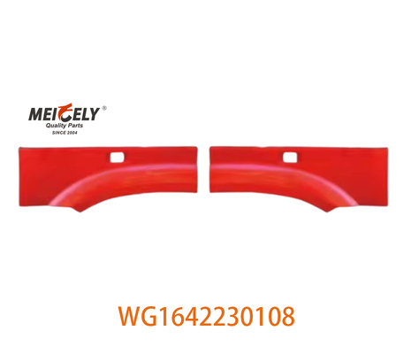 WG1642230108 Assemblaggio della sezione posteriore del paraurti anteriore destro per camion pesante Howo con materiale di gomma