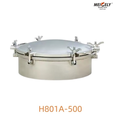 Tipo di saldatura Coperchio di manicomio in acciaio inossidabile H801A-500 per camion cisterna