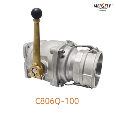 C806Q-100 Valvola a sfera di scarico durevole per camion cisterna pesanti