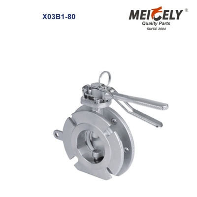 Valvola di campionamento asettica sanitaria flange Widdop Valvola farfalla per camion serbatoio dell'acqua