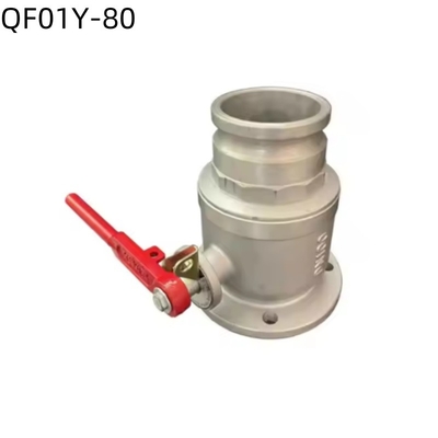 Valvola a sfera a flangia unidirezionale / trilaterale QF01Y-80 DN80 per camion con serbatoio dell'acqua