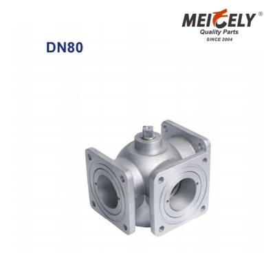 Valvola a sfera a flangia unidirezionale / trilaterale QF01Y-80 DN80 per camion con serbatoio dell'acqua