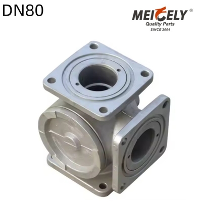 Valvola a sfera a flangia unidirezionale / trilaterale QF01Y-80 DN80 per camion con serbatoio dell'acqua