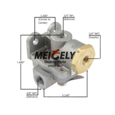 Valvola di sgancio rapido per freni ad aria affidabile WA289714 - Ideale per VOL-VO