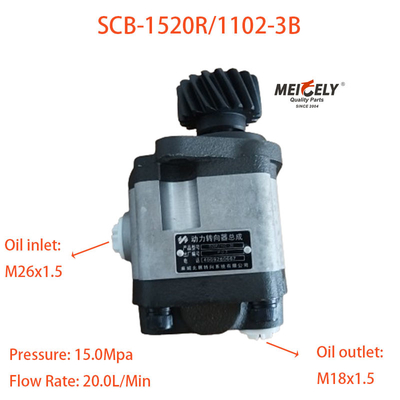 SCB-1520R/1102-3B Pompe di potenziamento dello sterzo per camion Shacman